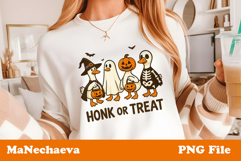 Halloween Goose Sublimation | Honk or Treat PNG Product Image 2