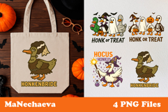 Funny Halloween Goose Clipart | Honk or Treat PNG Product Image 1
