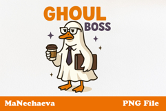 Halloween Goose Sublimation | Ghoul Boss PNG Product Image 1