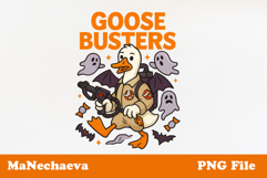 Halloween Goose Sublimation | Funny Goosebusters PNG Product Image 1