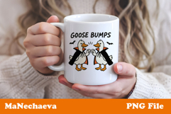 Halloween Goose Sublimation | Funny Goose Bumps PNG Product Image 1