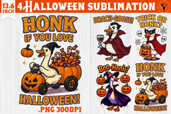 Goose sublimation design | Funny Goose clipart | Halloween Product Image 1