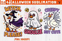 Goose sublimation design | Funny Goose clipart | Halloween Product Image 1
