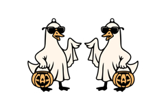Boo Goose Halloween Earrings Lasercut Design Product Image 2
