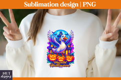 Goose Halloween mug Silly Goose Haunted house Halloween PNG Product Image 2