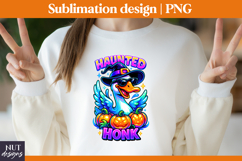 Goose Halloween Tote bag Cool Goose Haunted Honk Product Image 2