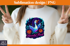 Spooky Halloween t-shirt Cool Goose sublimation Haunted Honk Product Image 1