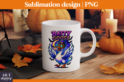Goose Halloween tote bag Silly Goose Vampire Batty goose Product Image 3