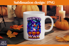 Witch Halloween mug Silly Goose sublimation Haunted honk Product Image 1