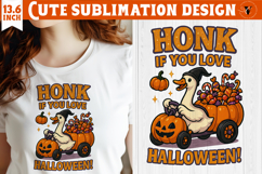 Goose sublimation design | Funny Goose clipart | Halloween Product Image 1
