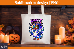 Goose Halloween tote bag Silly Goose Vampire Batty goose Product Image 1
