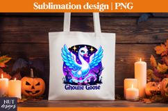 Goose Halloween tshirt Silly Goose Ghost Halloween quote Product Image 3