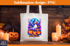 Goose Halloween mug Silly Goose Haunted house Halloween PNG Product Image 3