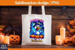 Goose Halloween t-shirt Silly Goose sublimation Haunted honk Product Image 3