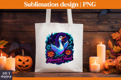 Spooky Halloween t-shirt Cool Goose sublimation Haunted Honk Product Image 2