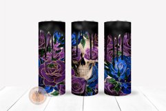 Goth Skinny Tumbler, Halloween Design PNG, Skinny Tumbler 20 OZ, Halloween Tumbler, Skull And Roses, Horror Tumbler Decal, Floral Tumbler Wrap, Straight And Tapered, Glitter Waterslide, Vintage Printable, Sublimation Tumbler, V Split Tumbler PNG, Dripping