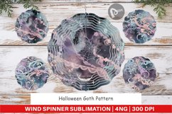 Wind Spinner Halloween Goth Pattern Product Image 1