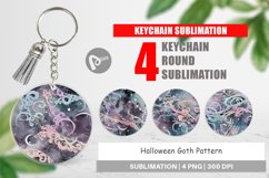 Keychain Halloween Goth Pattern Product Image 1