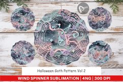 Wind Spinner Halloween Goth Pattern Product Image 1