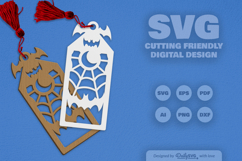 Halloween Gothic Bookmark SVG Product Image 1