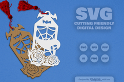 Halloween Gothic Bookmark SVG Product Image 1