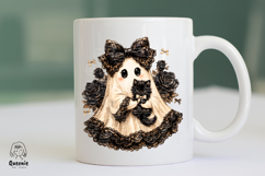 Halloween Preppy Gothic Ghost Black Cat Product Image 4