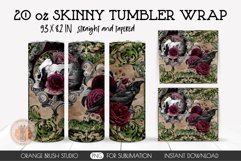 Goth Skinny Tumbler Design, Sublimation Tumbler Wrap, Skinny Tumbler 20 OZ, Gothic Skull And Roses, Spooky Sublimation Designs, Seamless Full Wrap, Sublimation Waterslide, Vintage Halloween Png, Horror Tumbler Decal, Printable Png