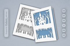 Halloween Greeting Card Papercut SVG Product Image 2