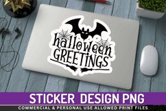 Halloween greetings Stickers PNG Product Image 1
