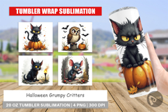 Tumbler Halloween Grumpy Critters Product Image 1