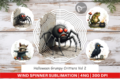 Wind Spinner Halloween Grumpy Critters Product Image 1