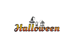 Halloween grunge gradient lettering typography style art Product Image 1