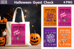 Halloween Guest Check Clipart | Creepy Cute Sublimation Product Image 1