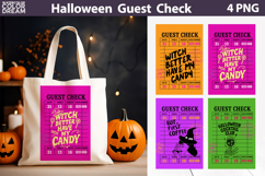 Halloween Guest Check | Witch Candy and Coffee Quotes Product Image 1