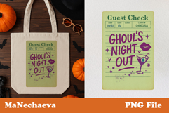 Halloween Guest Check Bundle | 15 PNG Wall Prints for Spooky Product Image 5