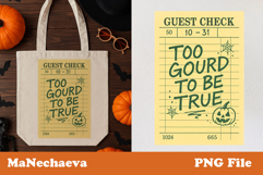 Halloween Guest Check Bundle | 15 PNG Wall Prints for Spooky Product Image 10