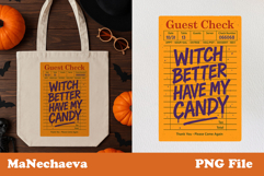 Halloween Guest Check Bundle | 15 PNG Wall Prints for Spooky Product Image 14