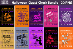Halloween Guest Check | Spooky Quotes and Drinks Product Image 1