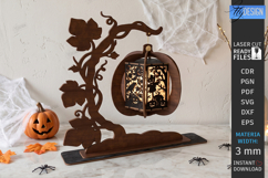 Halloween Hand Lantern Laser Cut | Halloween Hanging Lantern Product Image 1