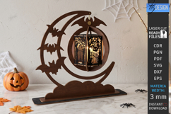 Halloween Hand Lantern Laser Cut | Halloween Hanging Lantern Product Image 1