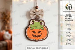 Halloween Hanging Ornaments Bundle Laser Cut. Wall Decor SVG Product Image 4