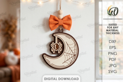 Halloween Hanging Ornaments Bundle Laser Cut. Wall Decor SVG Product Image 6