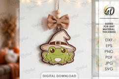 Halloween Hanging Ornaments Bundle Laser Cut. Wall Decor SVG Product Image 11