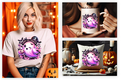 happy halloween pink ghost png, cute ghost clipart, pastel halloween sublimation, girly spooky png, kawaii ghost design, halloween pink clipart, spooky cute ghost png, halloween sublimation design, pink halloween ghost art, pastel spooky clipart