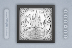 Haunted Castle Layered Papercut 3D SVG Product Image 3