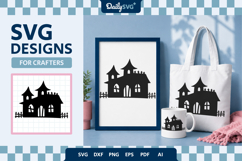 Halloween Haunted House SVG Product Image 1