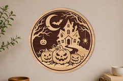 Halloween Haunted House Laser Cut Product Image 1