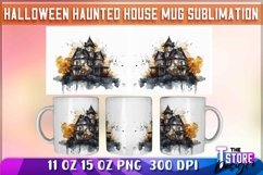 Halloween Haunted House Mug Sublimation|Coffee 11 Oz|15 oz Product Image 3