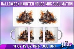 Halloween Haunted House Mug Sublimation|Coffee 11 Oz|15 oz Product Image 5
