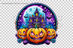 Halloween Haunted House Graphic, Halloween PNG, T-Shirt PNG Product Image 2